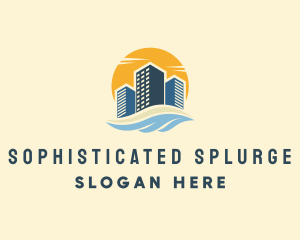 Sunny Seaside Buildings logo design