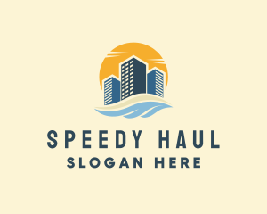 Sunny Seaside Buildings logo design