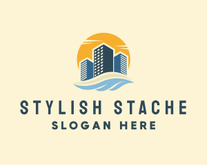 Sunny Seaside Buildings logo design