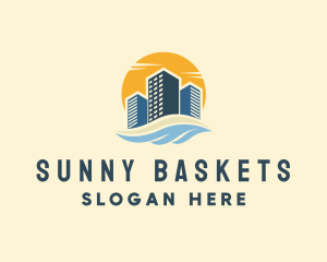 Sunny Seaside Buildings logo design