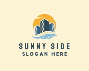 Sunny Seaside Buildings logo design