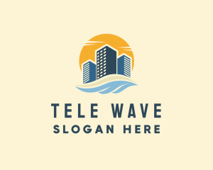 Sunny Seaside Buildings logo design