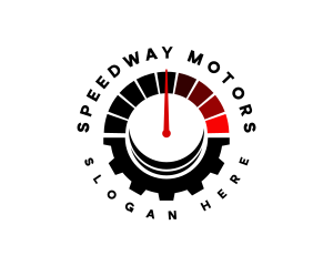 Speedometer Gear Cogwheel logo