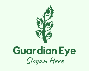 Leaf Eye Lashes logo design