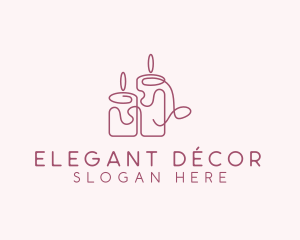 Spa Candle Decor  logo design