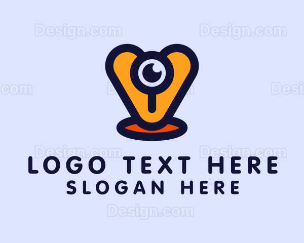 Webcam Eye Letter V Logo