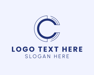 Geometric Modern Business Letter C logo