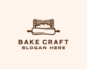 Rolling Pin Bread Baking logo design