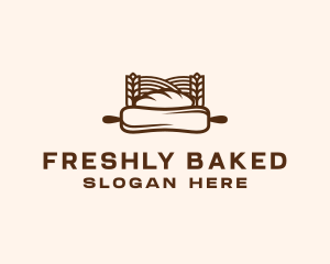 Rolling Pin Bread Baking logo design