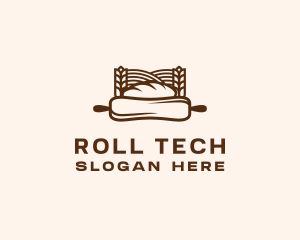 Rolling Pin Bread Baking logo design