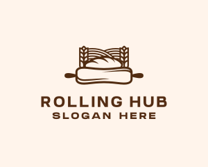 Rolling Pin Bread Baking logo design