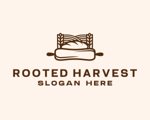 Rolling Pin Bread Baking logo design