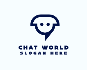 Digital Chat Robot logo design