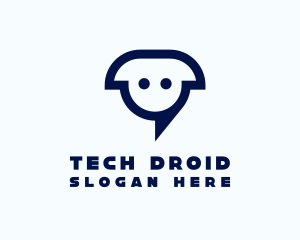 Digital Chat Robot logo design