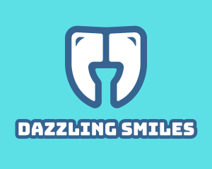 Dental Teeth Quote logo