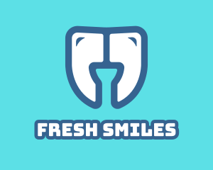 Dental Teeth Quote logo