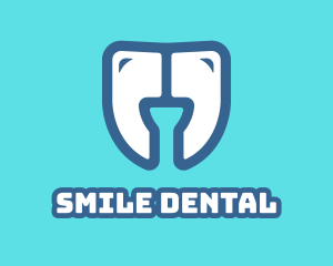 Dental Teeth Quote logo