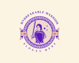 Royal Queen Warrior logo design