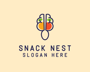 Brain Food Restaurant  logo design