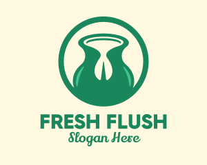 Pistachio Nut Milk logo design