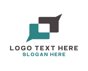 Social Media - Talk Chat Social logo design