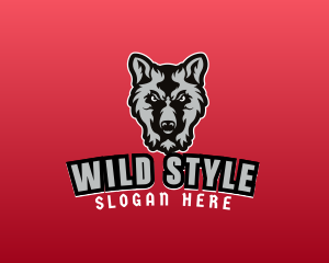 Wild Wolf Character logo design