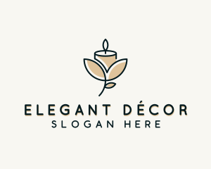 Wellness Candle Decor logo design