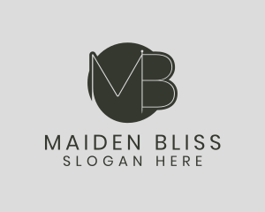 Letter MB Needle logo design