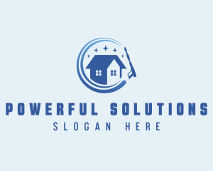 Pressure Washer Home Sanitation logo design