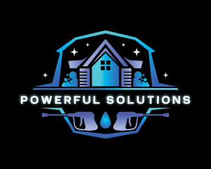 Power Washer Cleaner logo design