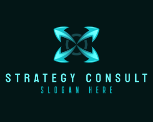 Arrow Networking Consultant logo design