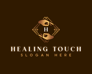 Elegant Hands Wellness logo design