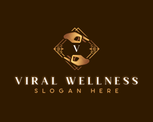 Elegant Hands Wellness logo design