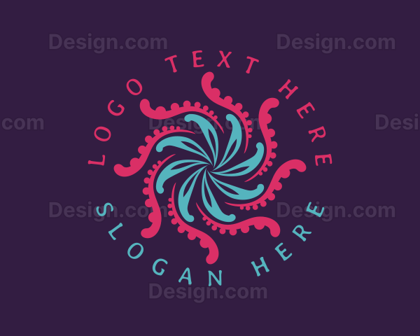 Tentacles Abstract Wave Logo