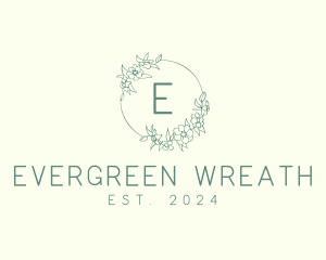 Flower Spa Wreath logo design