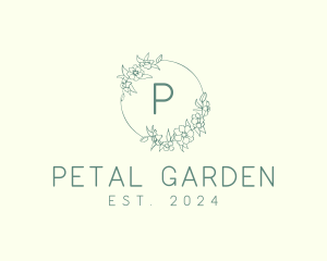 Flower Spa Wreath logo design