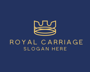 Yellow Royal Crown logo design