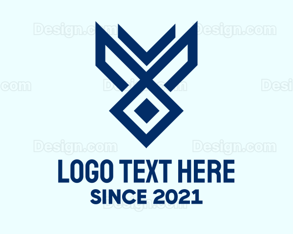 Blue Gaming Symbol Logo