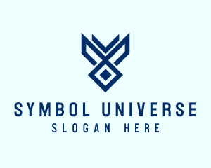 Blue Gaming Symbol  logo