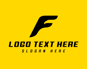 Logistics Falcon Letter F  logo