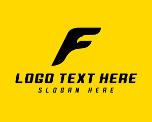 Logistics Falcon Letter F  Logo