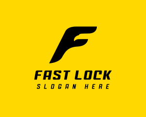 Logistics Falcon Letter F  logo design