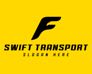 Logistics Falcon Letter F  logo