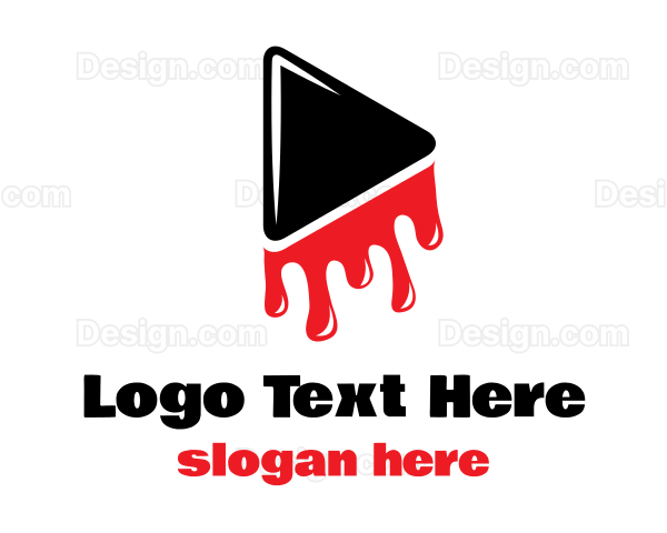 Bloody Play Button Logo