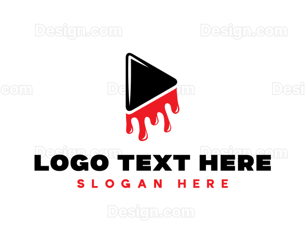 Bloody Play Button Logo