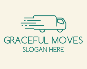 Green  Moving Truck logo design