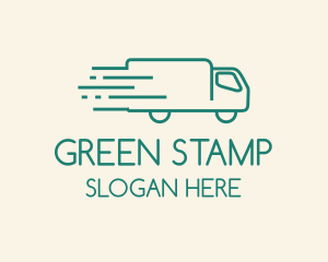 Green  Moving Truck logo design