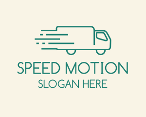 Green  Moving Truck logo design