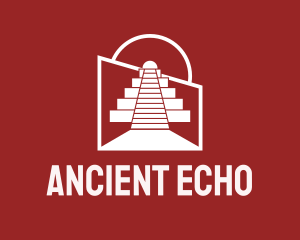 Architectural Mayan Temple  logo