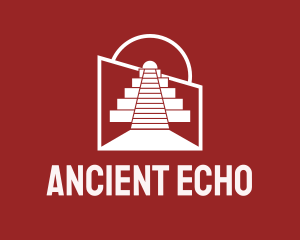 Architectural Mayan Temple  logo design